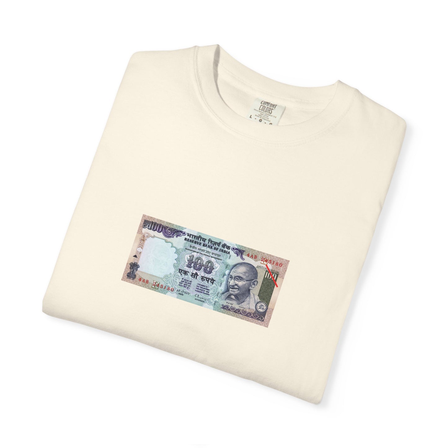 Indian Rupee Unisex Garment-Dyed T-shirt