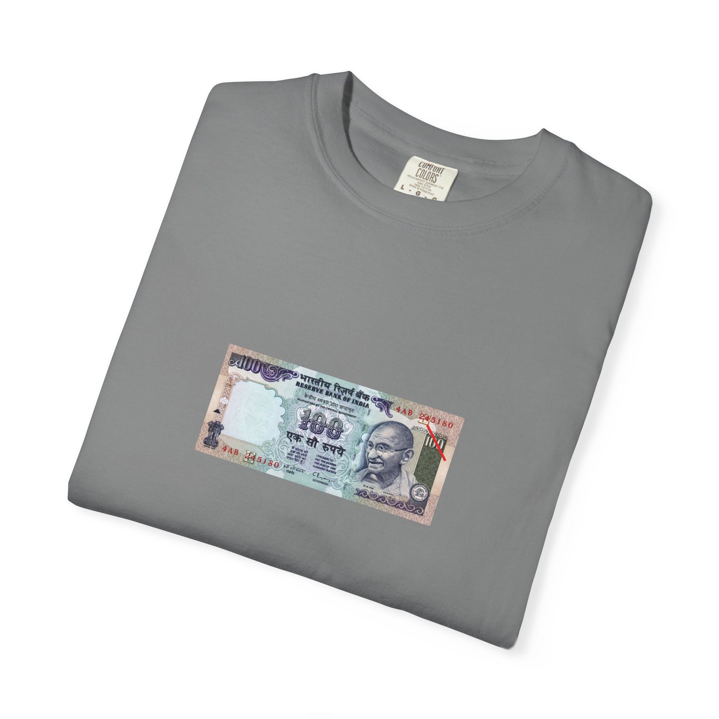 Indian Rupee Unisex Garment-Dyed T-shirt