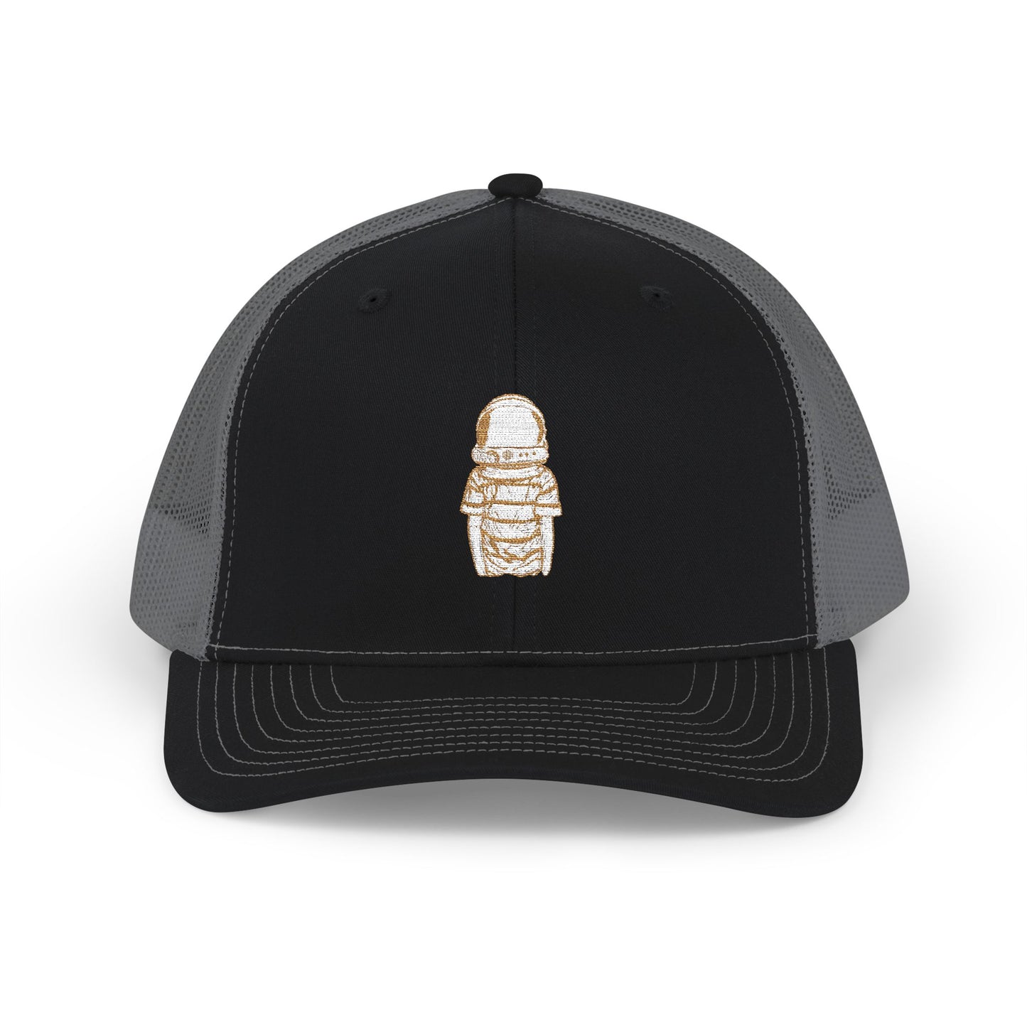 Star Boy Embroidered Snapback Trucker Cap - Vintage Astronaut Design