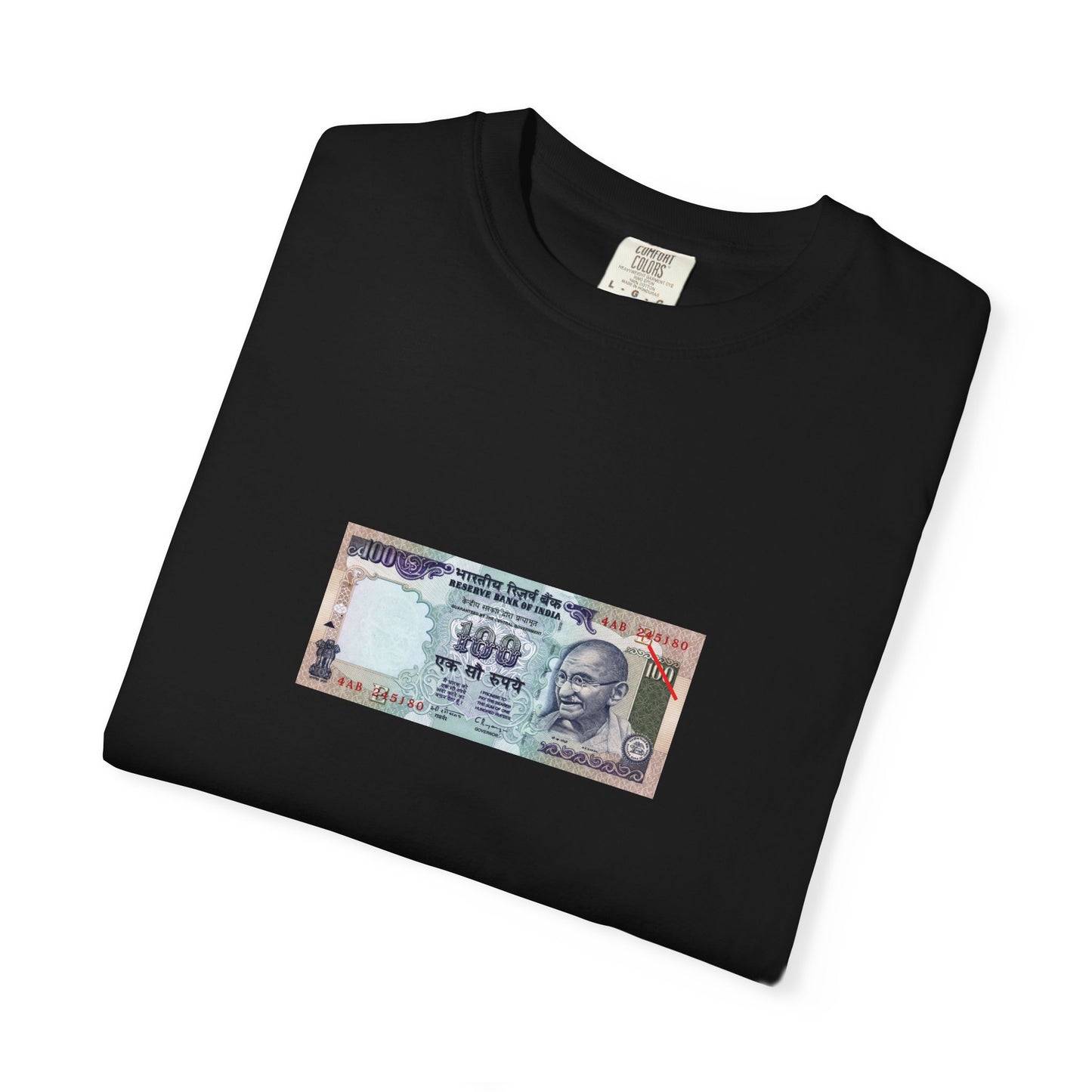 Indian Rupee Unisex Garment-Dyed T-shirt