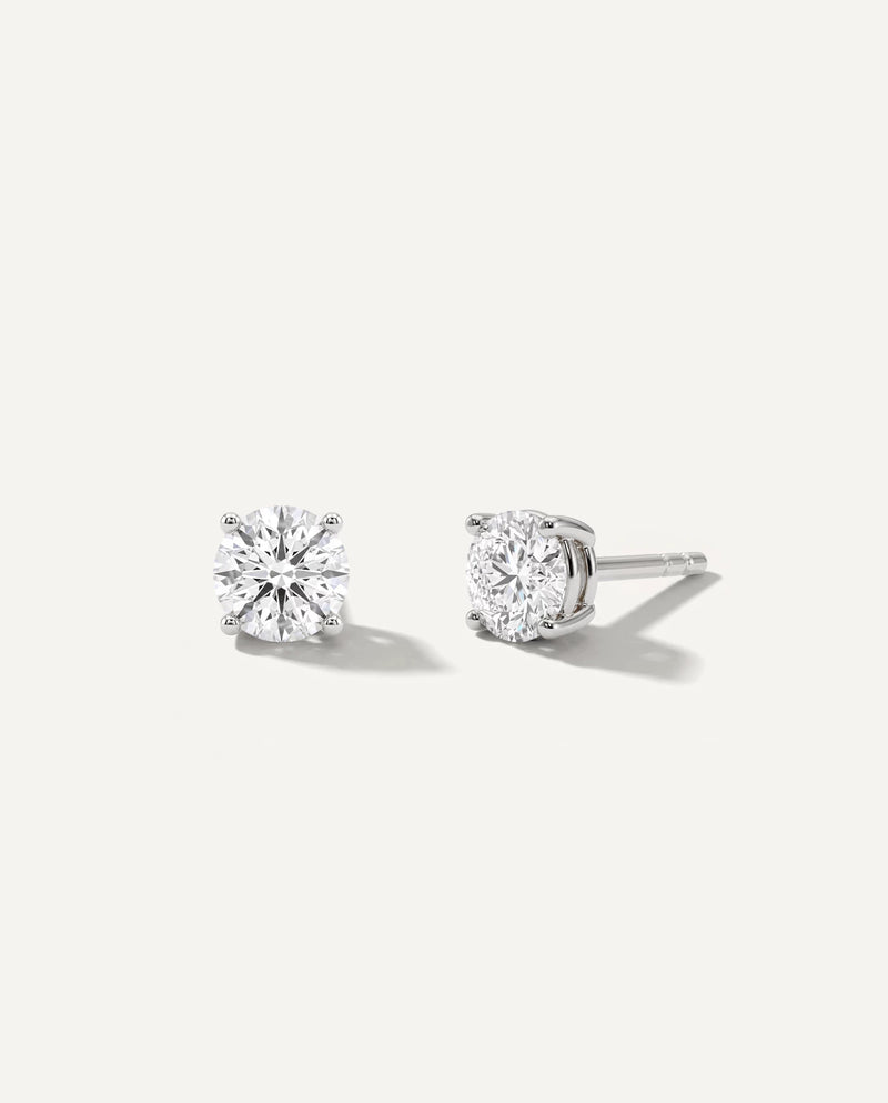 Lab Grown Diamond 4 Prong Stud Earring