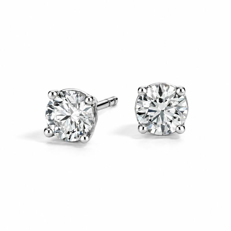 Lab Grown Diamond 4 Prong Stud Earring