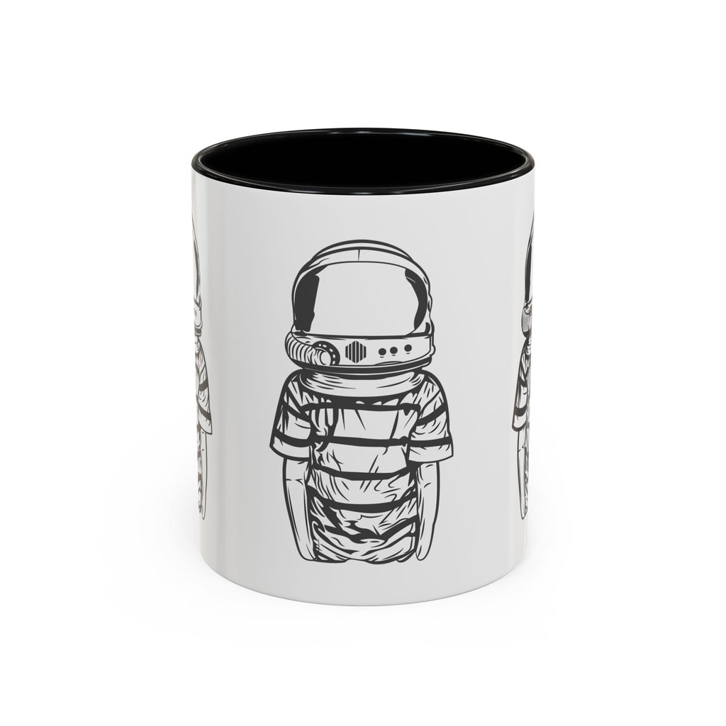 Astronaut Kid Accent Coffee Mug — Cute Space Helmet Illustration