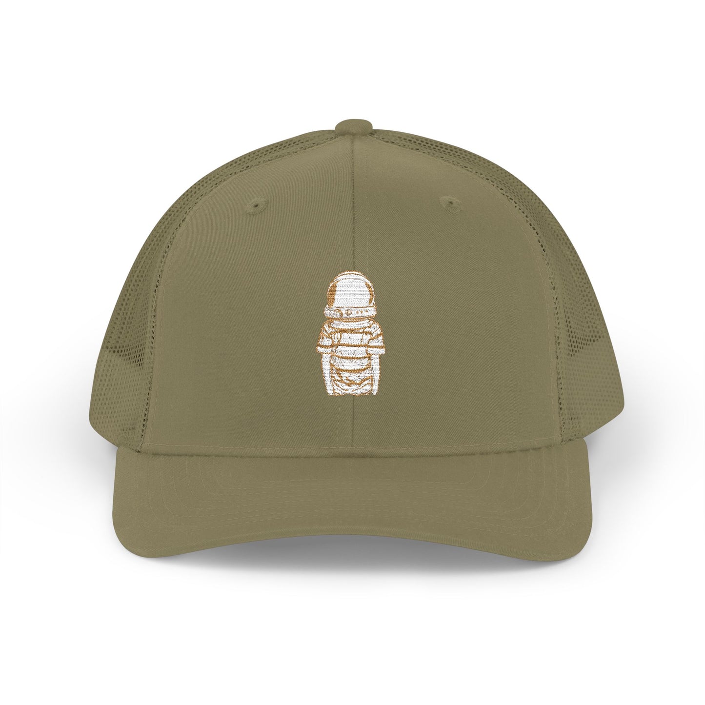 Star Boy Embroidered Snapback Trucker Cap - Vintage Astronaut Design