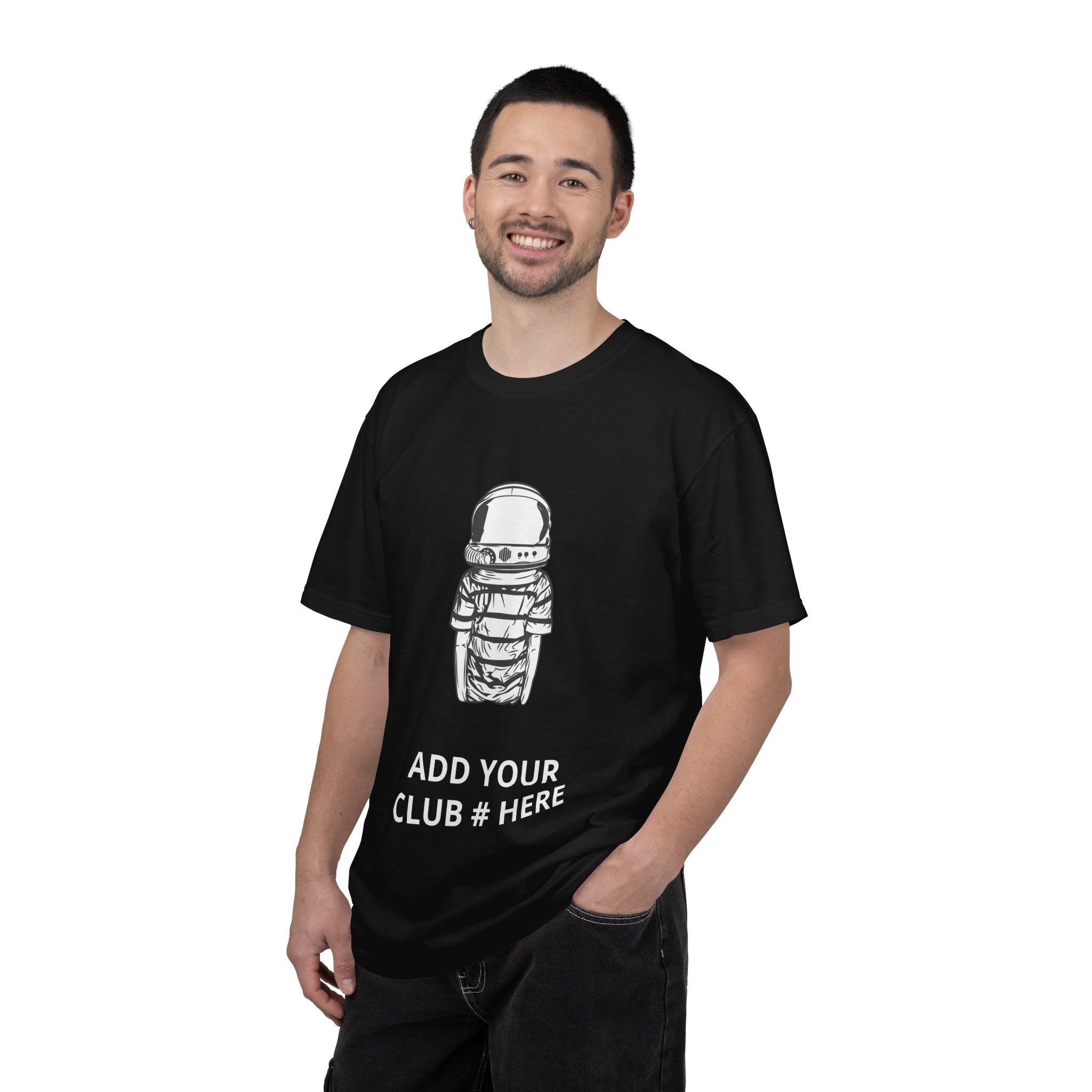 Astronaut Graphic T-Shirt — Customizable Club & Name