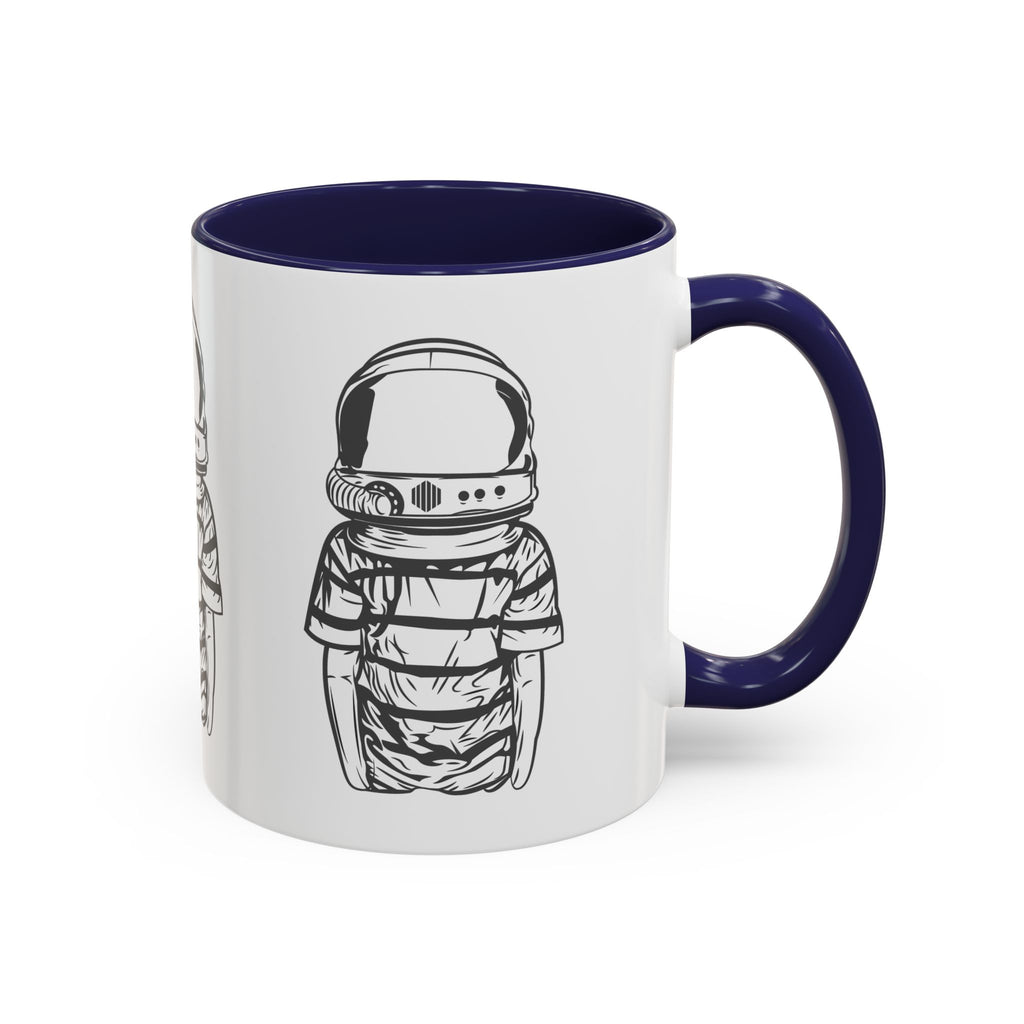Astronaut Kid Accent Coffee Mug — Cute Space Helmet Illustration