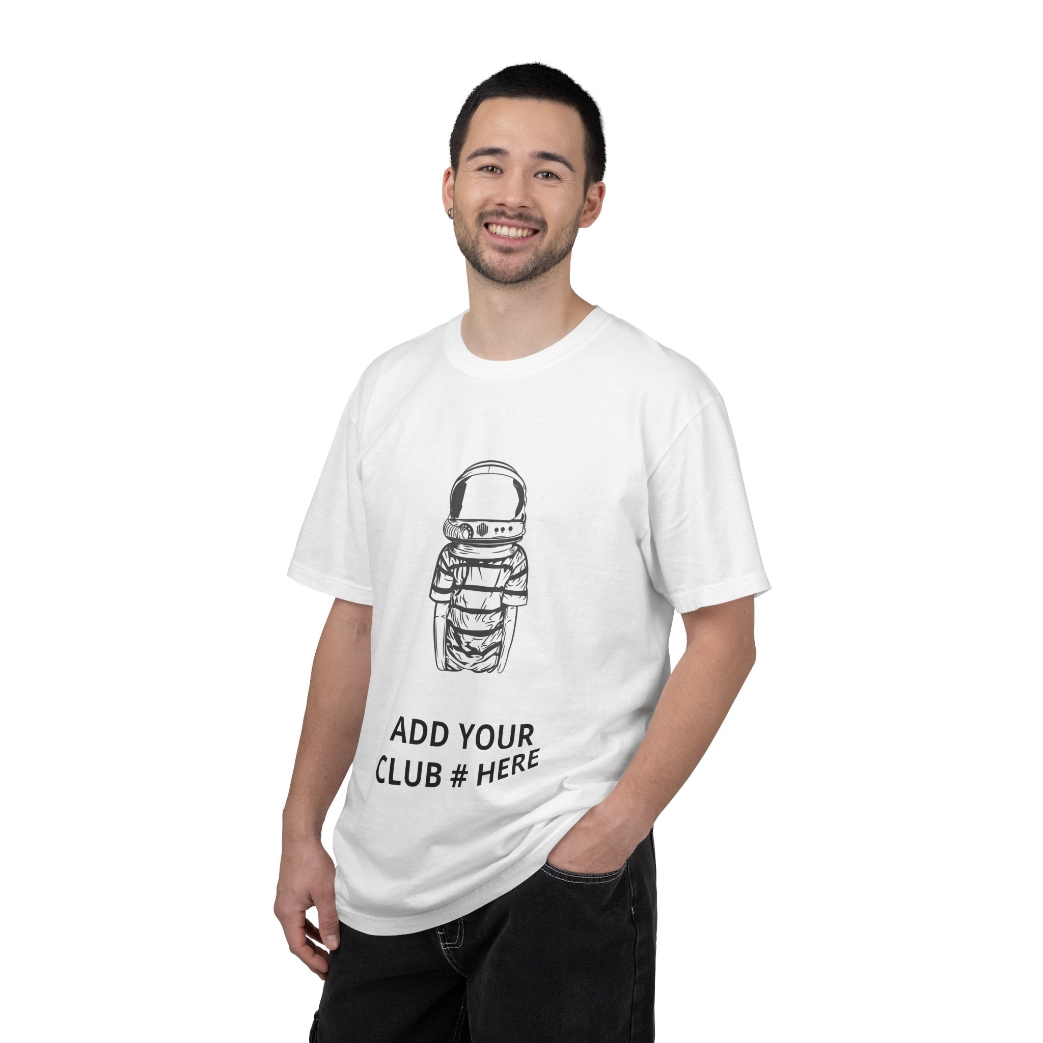 Astronaut Graphic T-Shirt — Customizable Club & Name