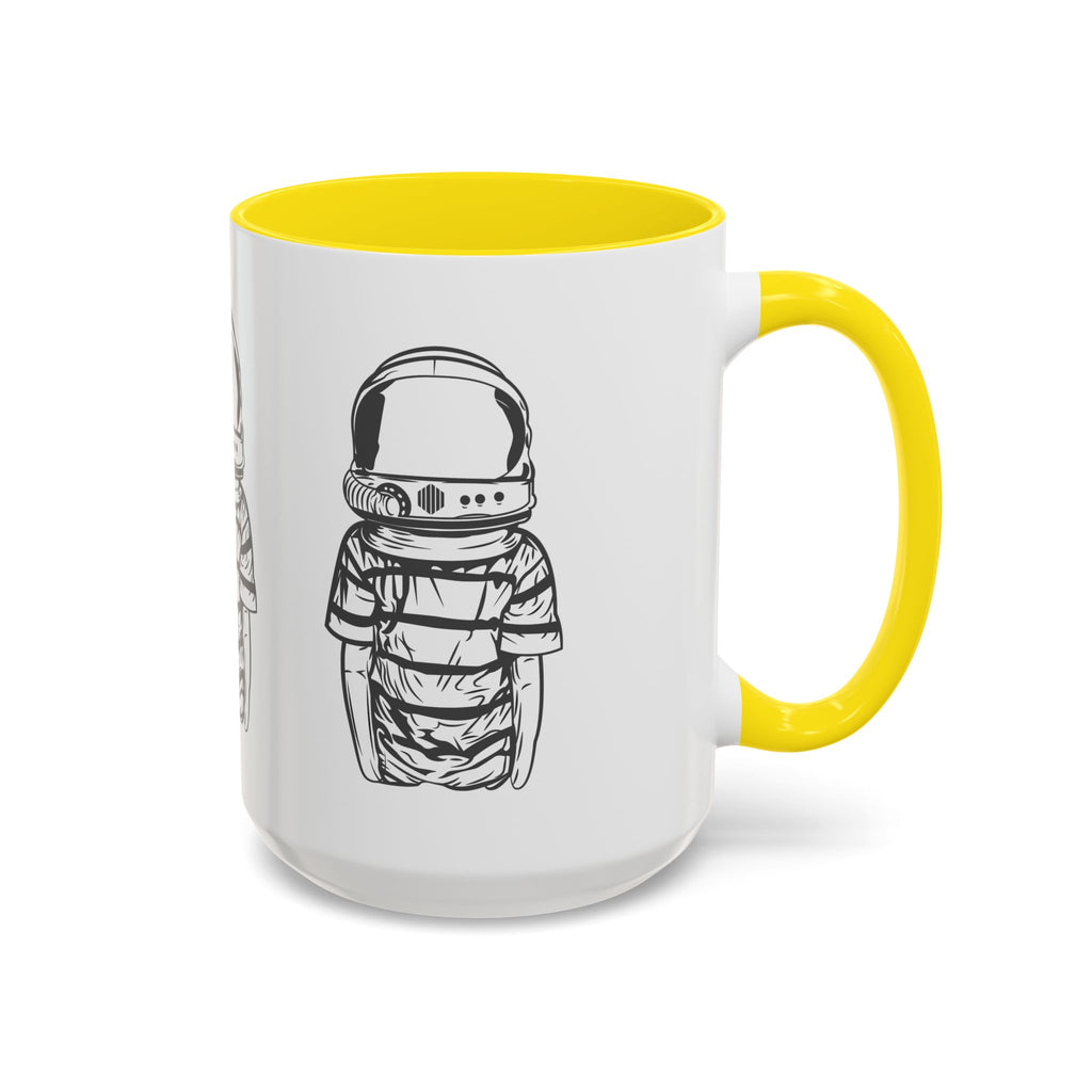 Astronaut Kid Accent Coffee Mug — Cute Space Helmet Illustration