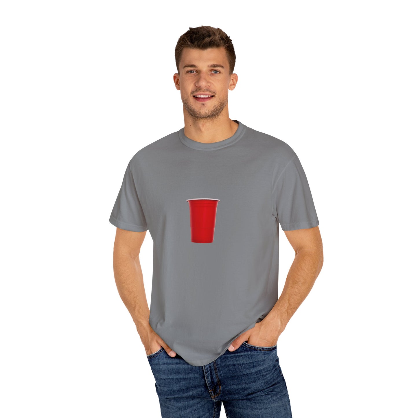 Red Cup Unisex Garment-Dyed T-shirt