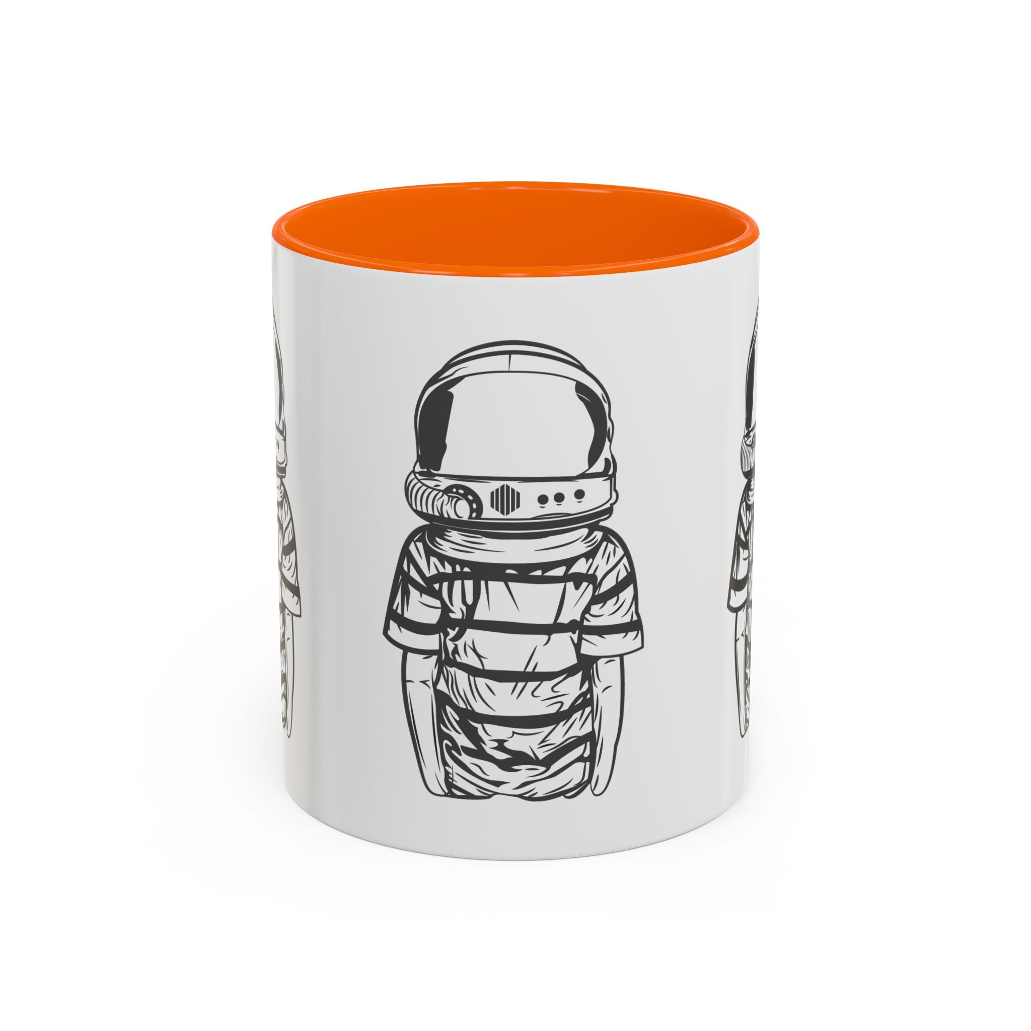 Astronaut Kid Accent Coffee Mug — Cute Space Helmet Illustration
