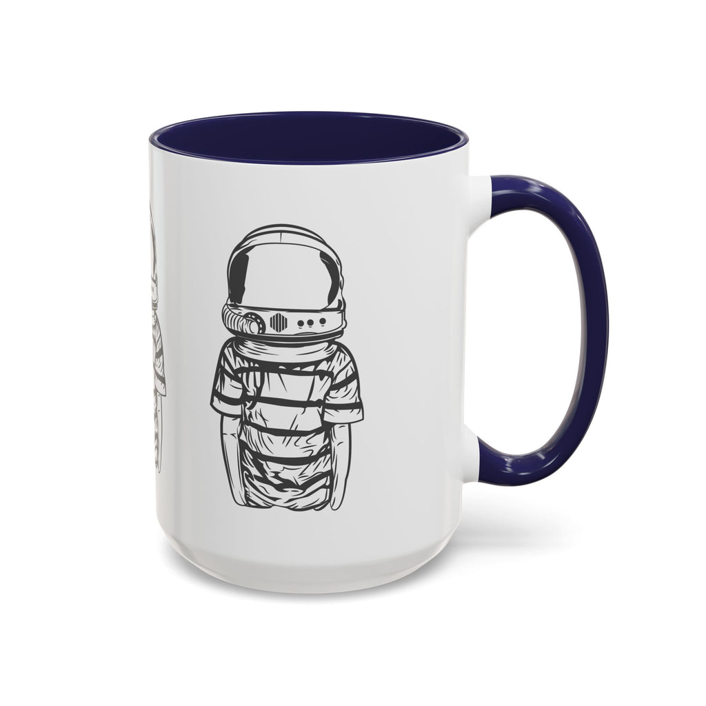 Astronaut Kid Accent Coffee Mug — Cute Space Helmet Illustration