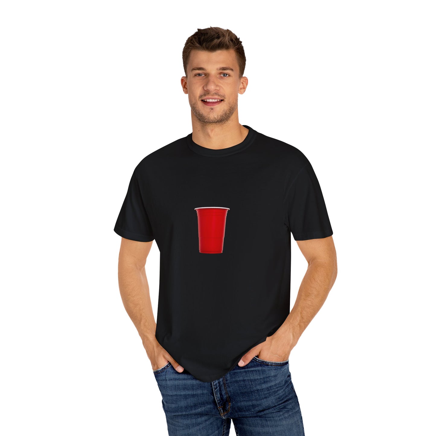 Red Cup Unisex Garment-Dyed T-shirt