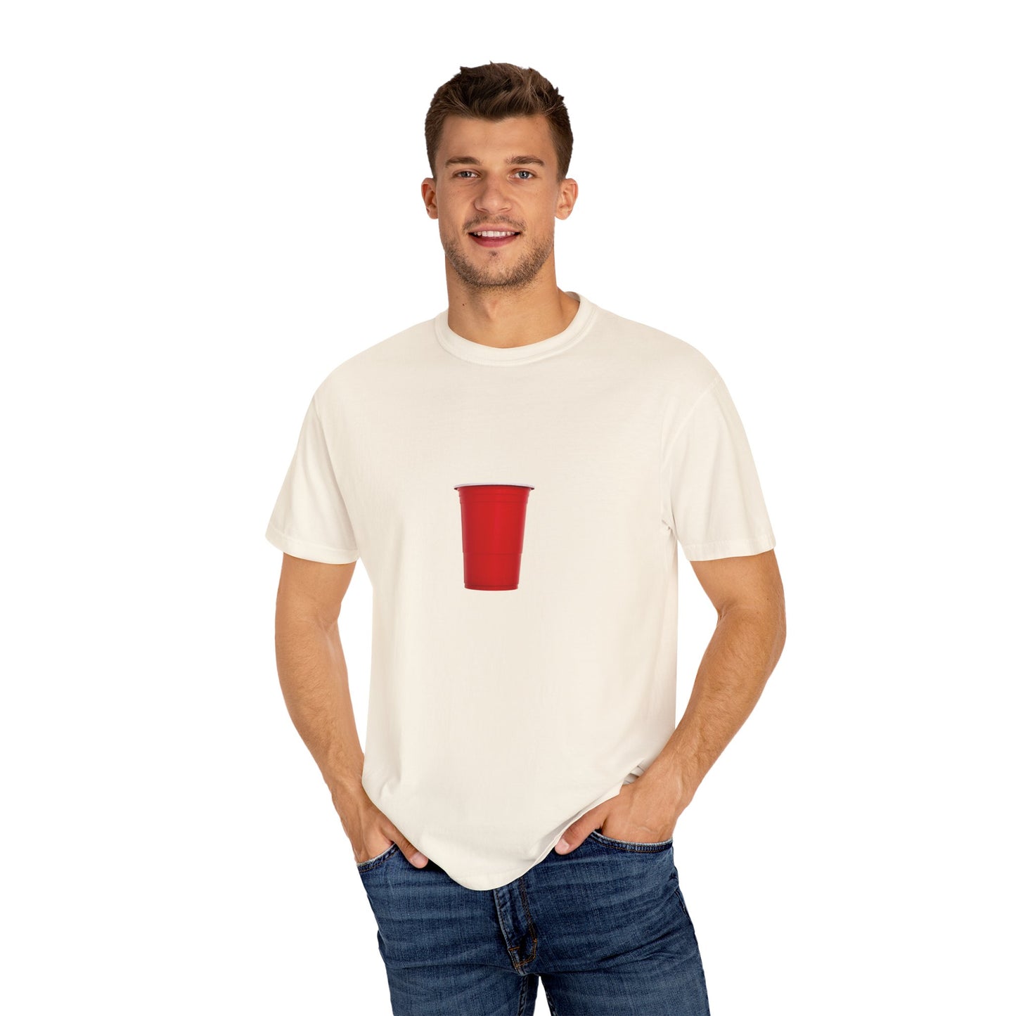 Red Cup Unisex Garment-Dyed T-shirt