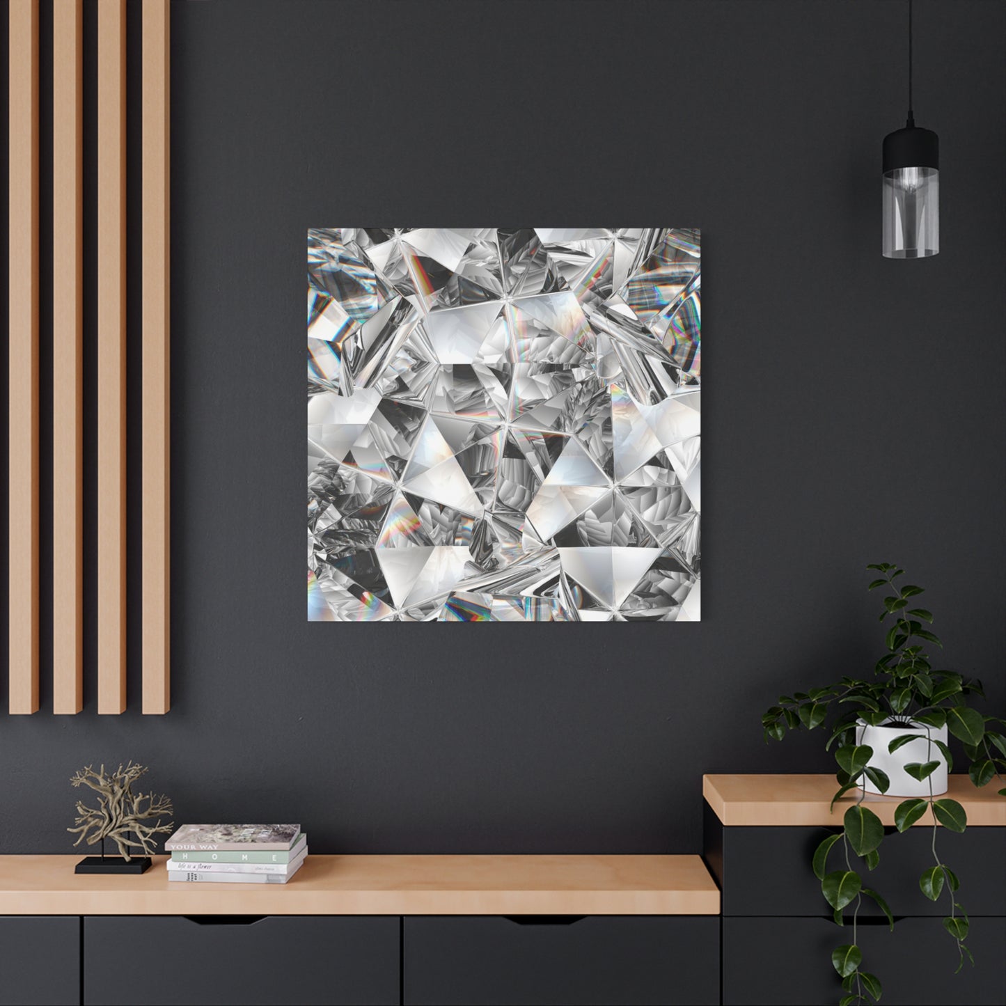 Diamond Matte Canvas, Stretched, 1.25"