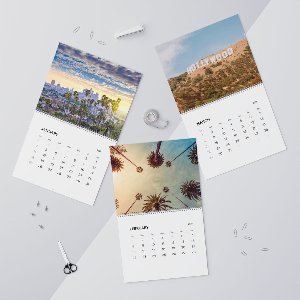 Los Angeles Palm Tree 2026 Wall Calendar — Scenic City Photography Calendar