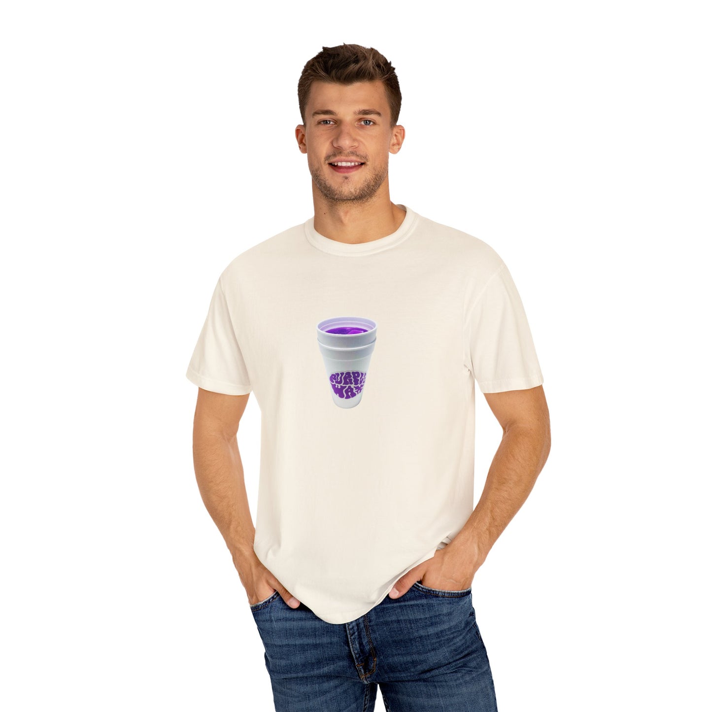 Purple Cup Unisex Garment-Dyed T-shirt