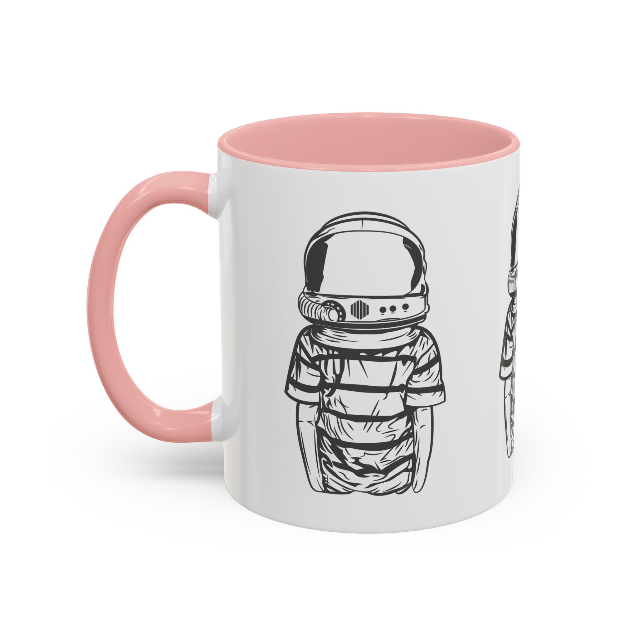 Astronaut Kid Accent Coffee Mug — Cute Space Helmet Illustration