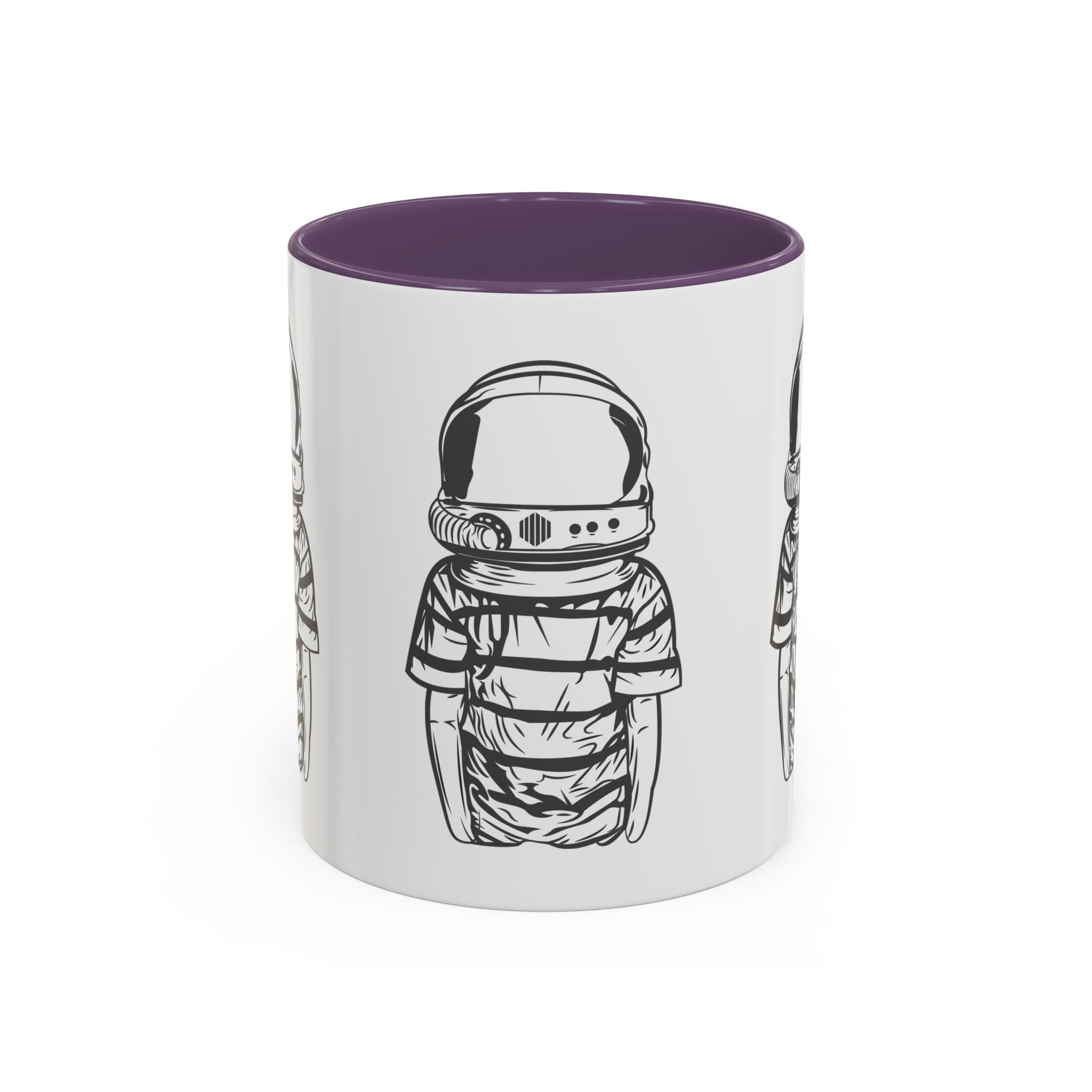 Astronaut Kid Accent Coffee Mug — Cute Space Helmet Illustration