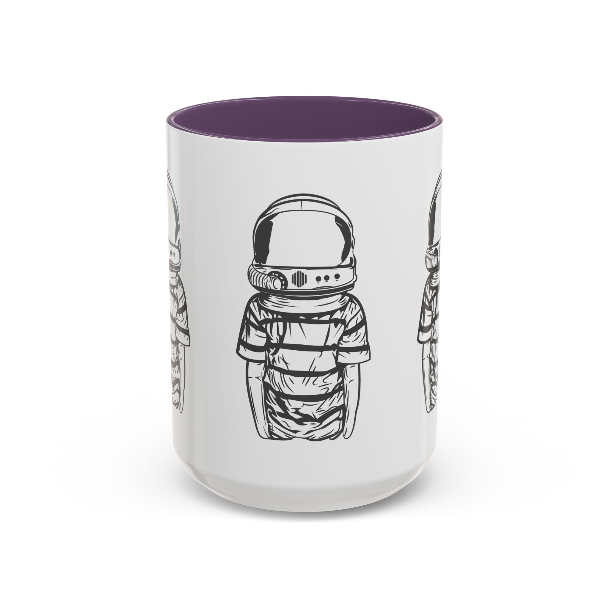 Astronaut Kid Accent Coffee Mug — Cute Space Helmet Illustration