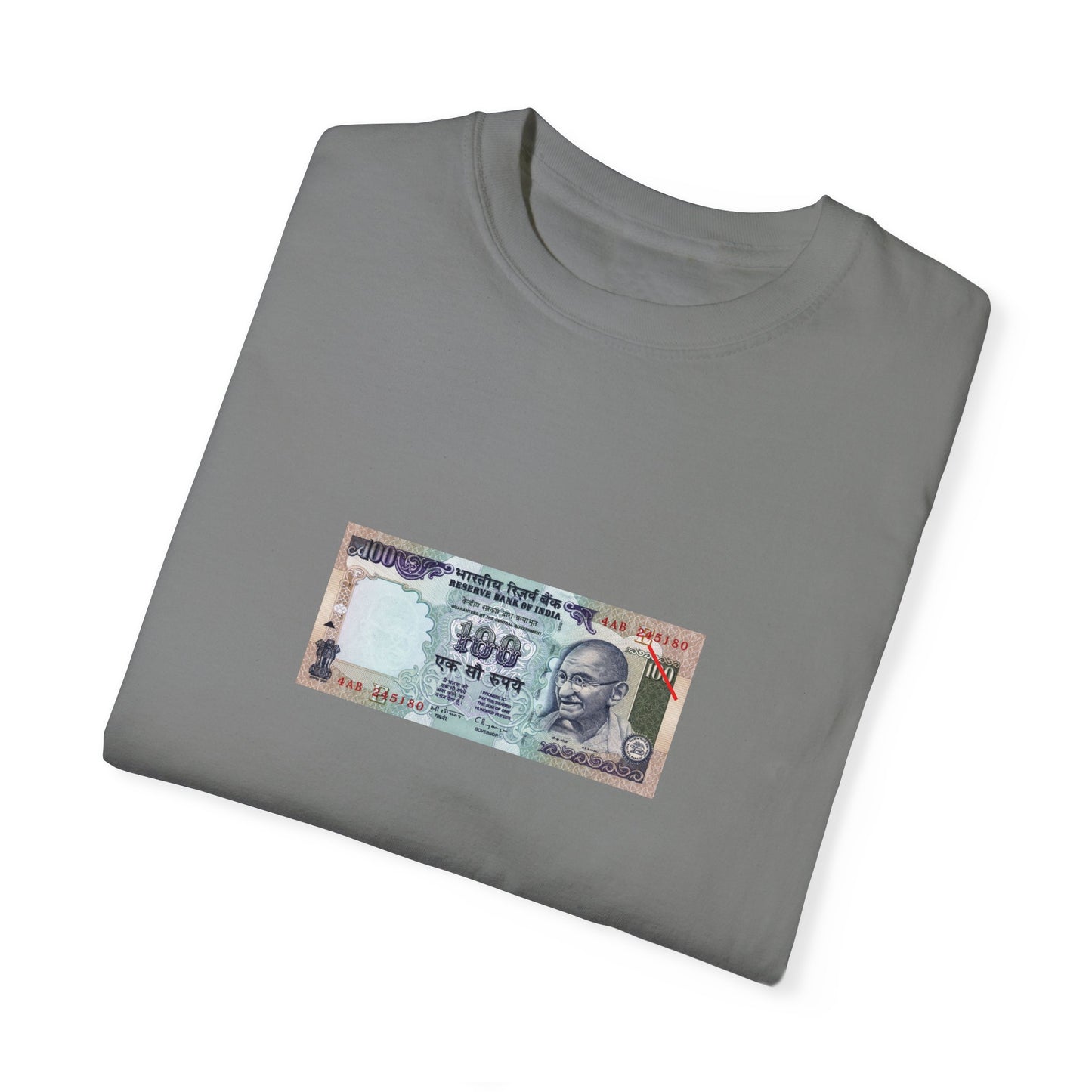 Indian Rupee Unisex Garment-Dyed T-shirt