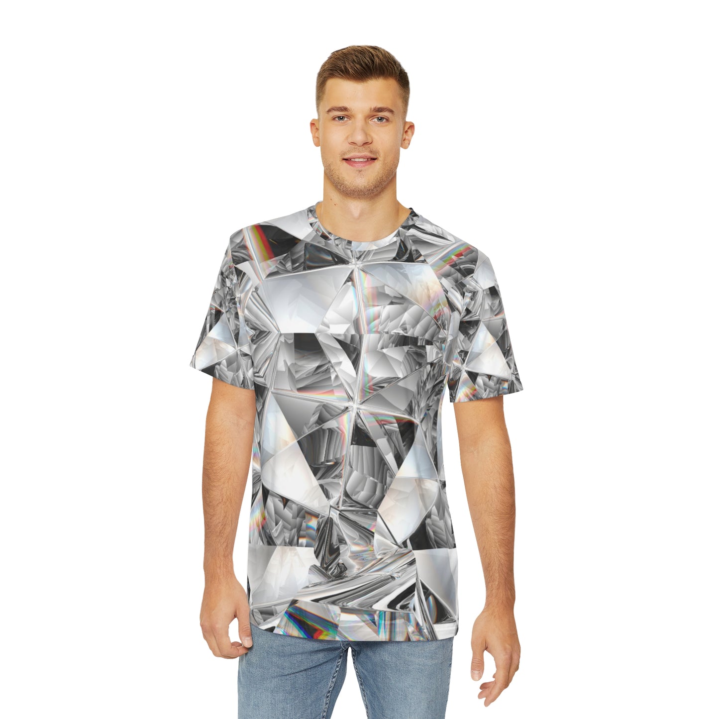 Diamond Men's Polyester Tee (AOP)