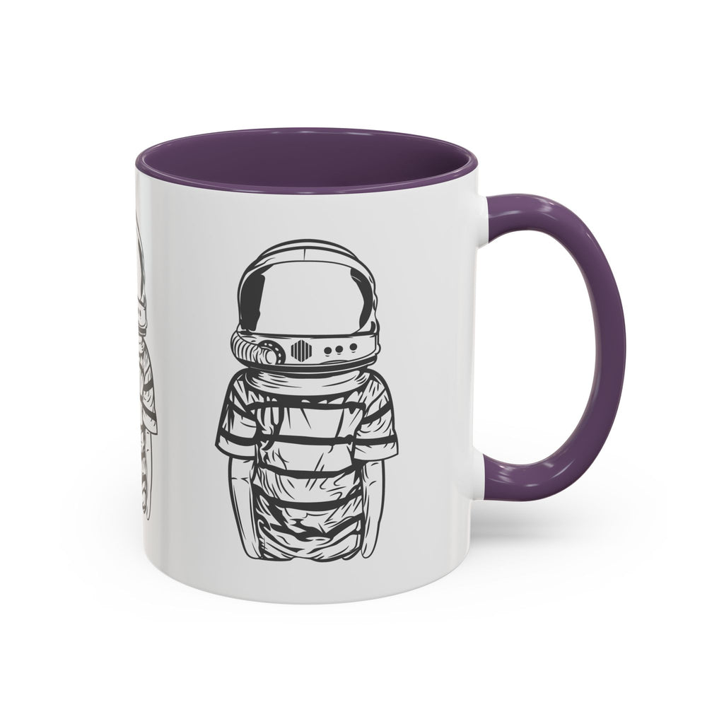 Astronaut Kid Accent Coffee Mug — Cute Space Helmet Illustration