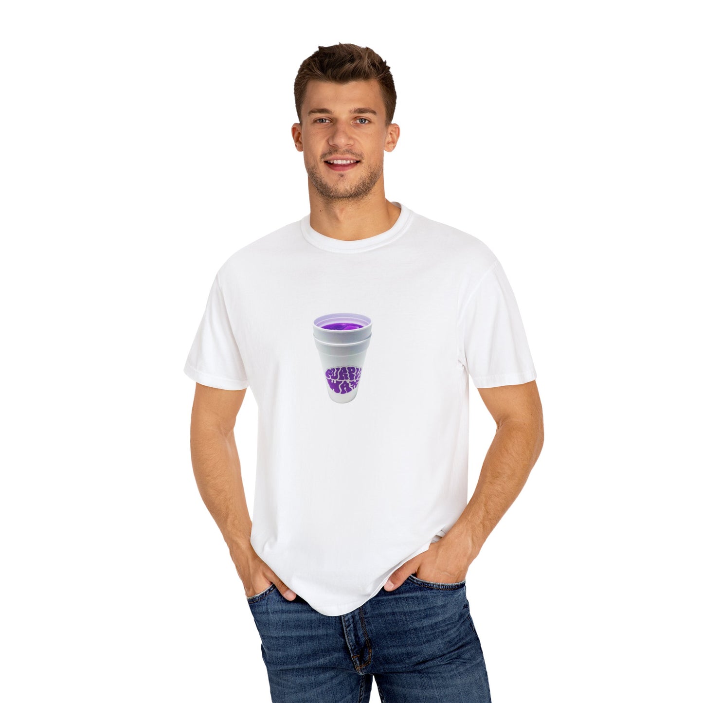 Purple Cup Unisex Garment-Dyed T-shirt