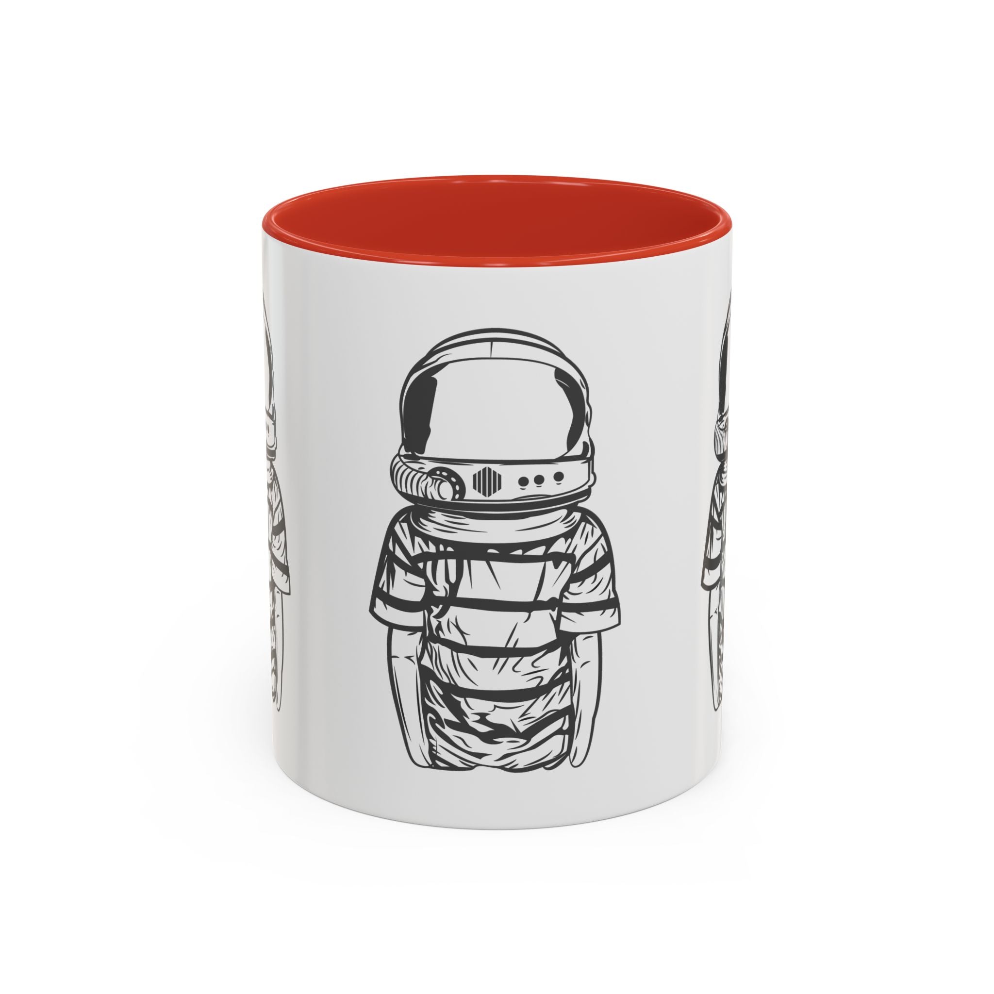 Astronaut Kid Accent Coffee Mug — Cute Space Helmet Illustration
