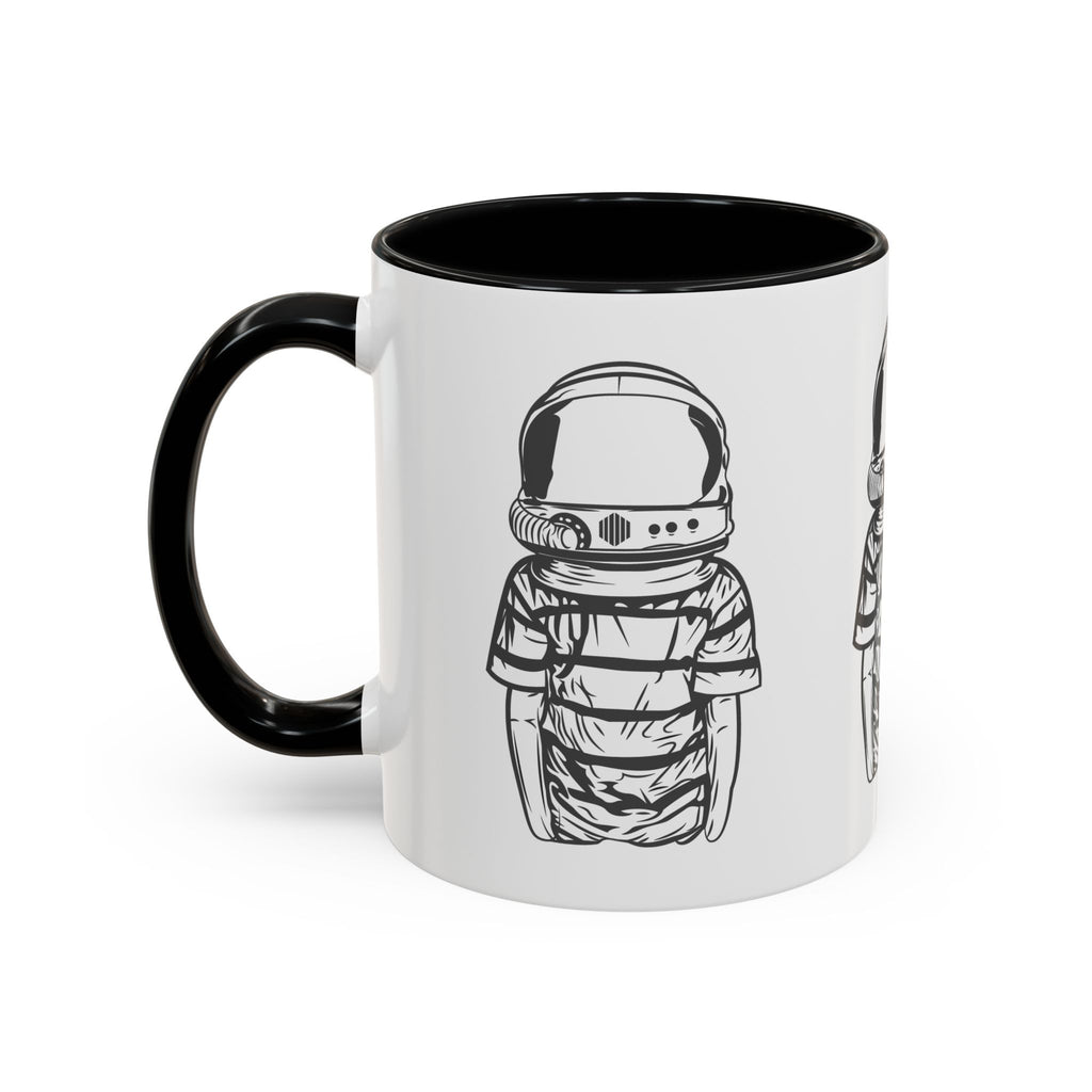 Astronaut Kid Accent Coffee Mug — Cute Space Helmet Illustration