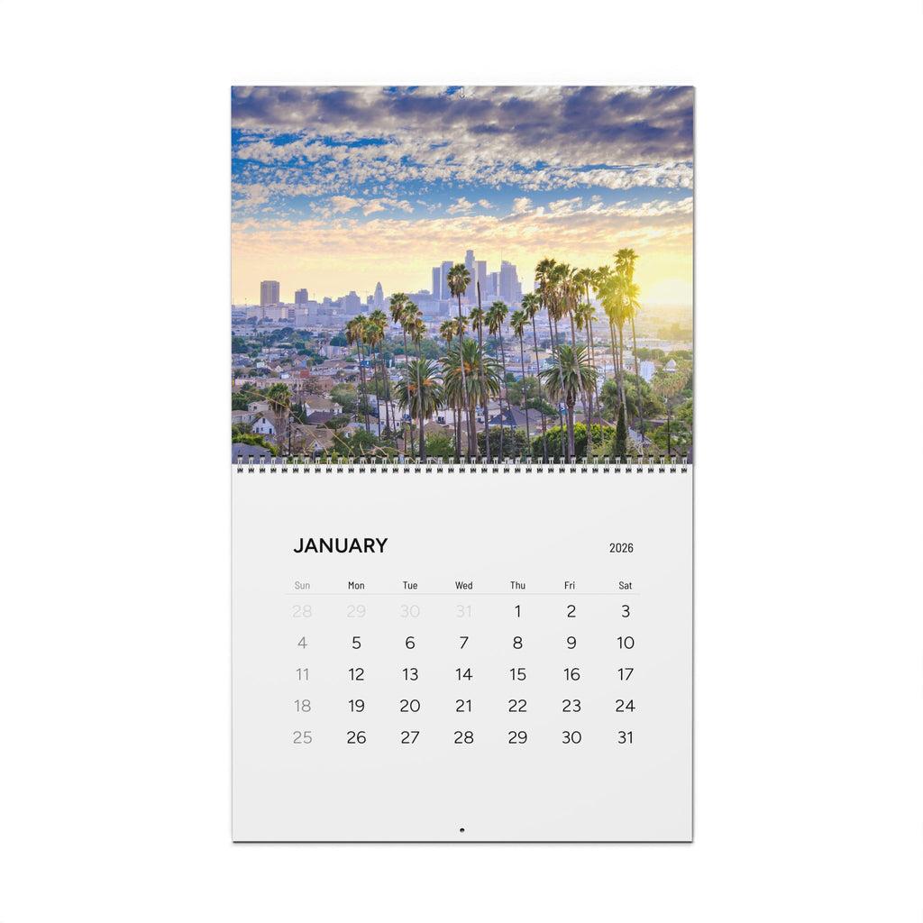 Los Angeles Palm Tree 2026 Wall Calendar — Scenic City Photography Calendar