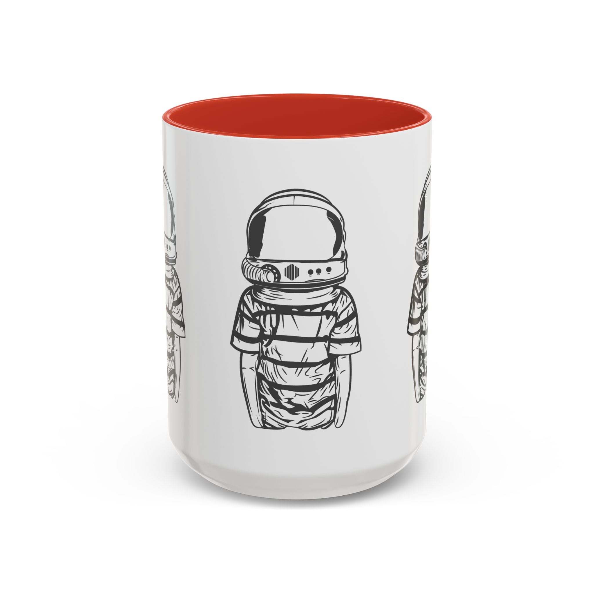 Astronaut Kid Accent Coffee Mug — Cute Space Helmet Illustration