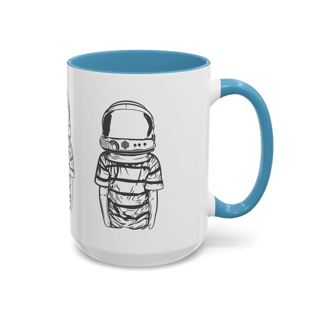 Astronaut Kid Accent Coffee Mug — Cute Space Helmet Illustration