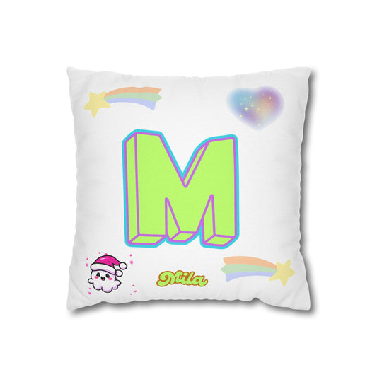 Milas Polyester Square Pillowcase