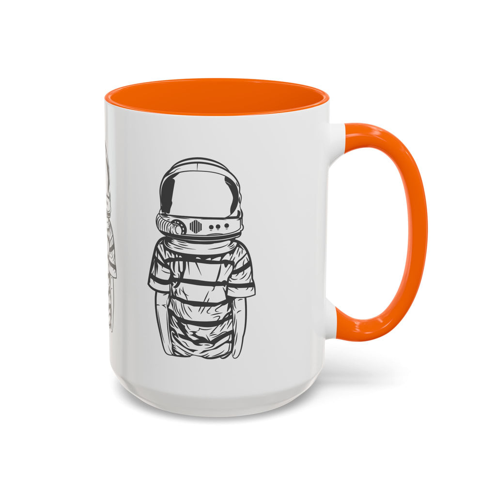 Astronaut Kid Accent Coffee Mug — Cute Space Helmet Illustration