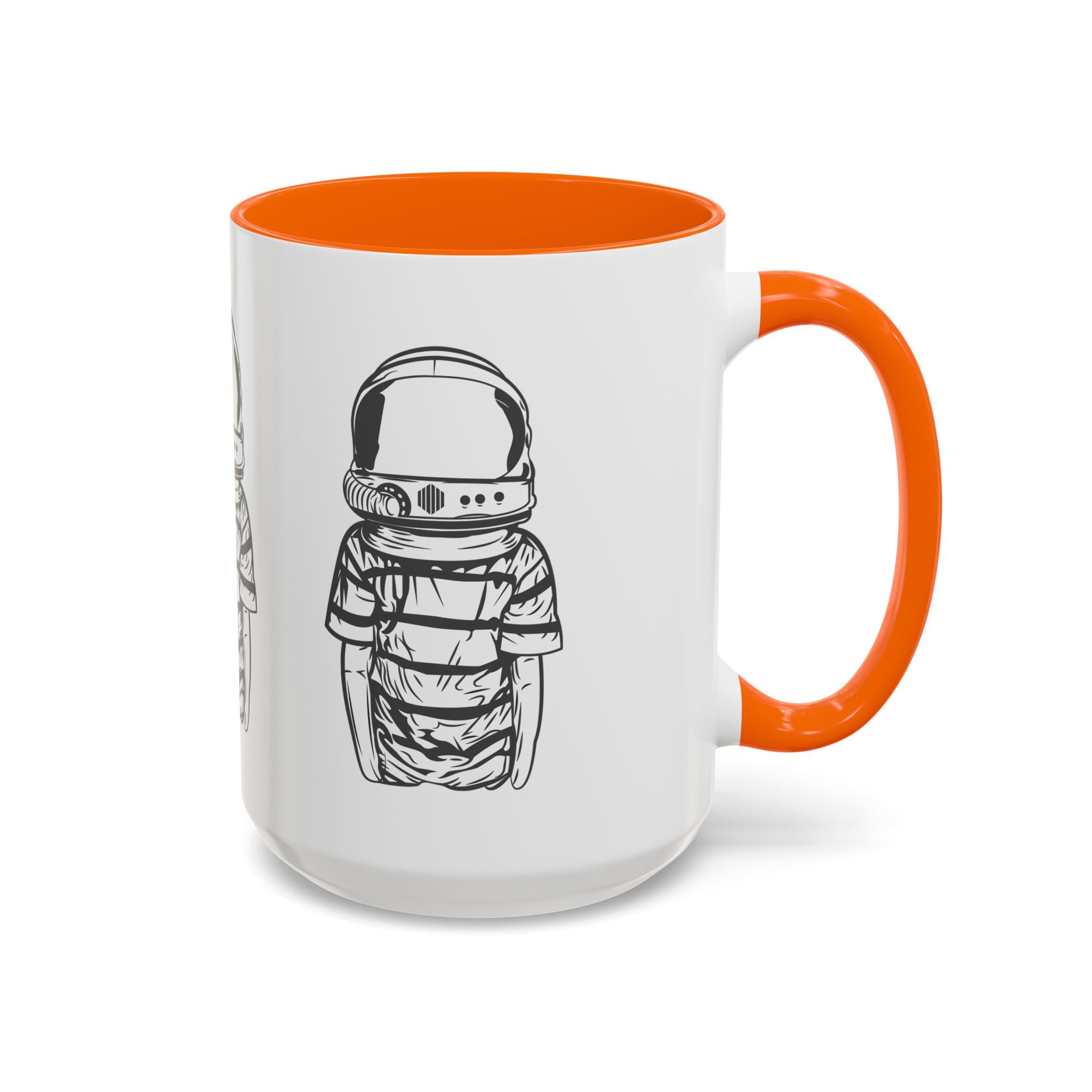 Astronaut Kid Accent Coffee Mug — Cute Space Helmet Illustration
