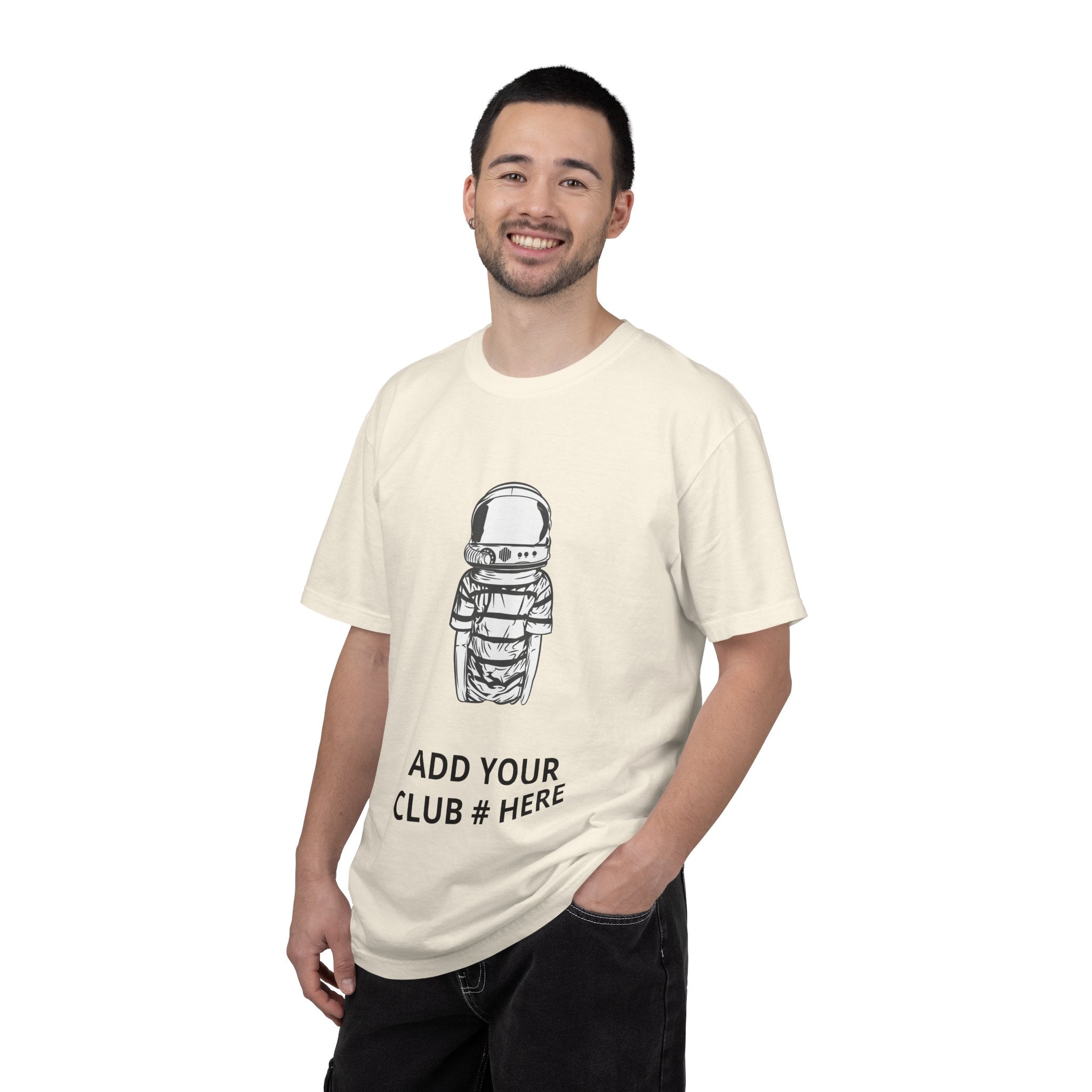 Astronaut Graphic T-Shirt — Customizable Club & Name