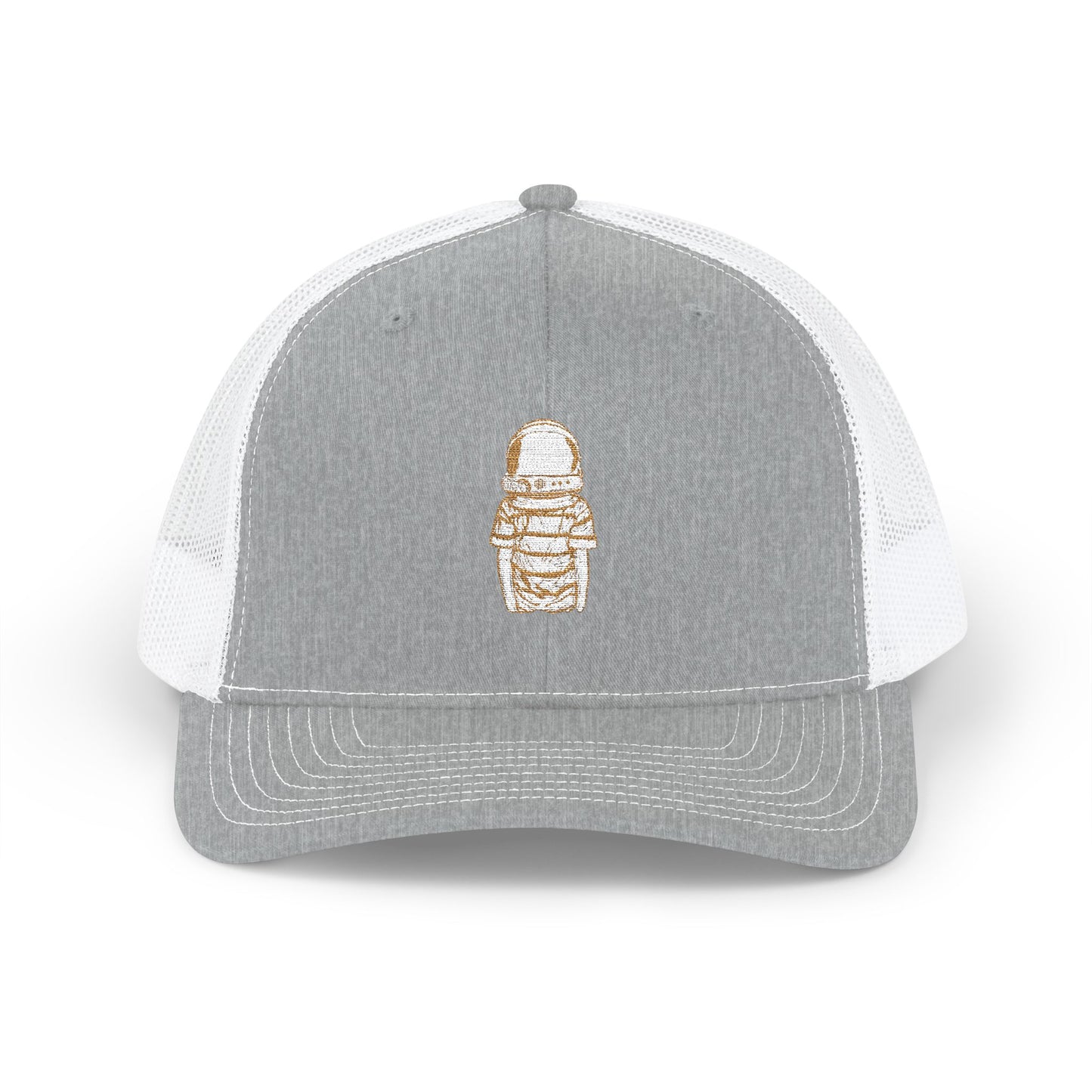 Star Boy Embroidered Snapback Trucker Cap - Vintage Astronaut Design