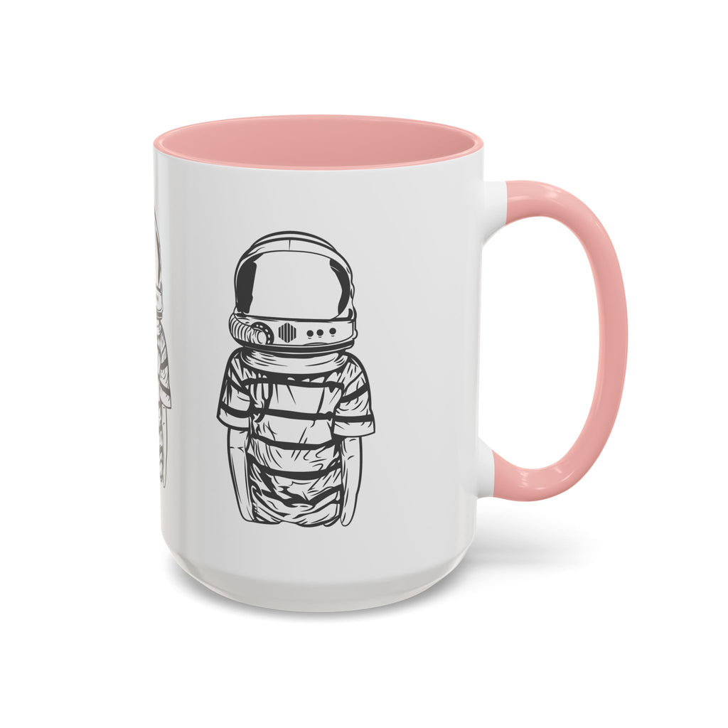 Astronaut Kid Accent Coffee Mug — Cute Space Helmet Illustration