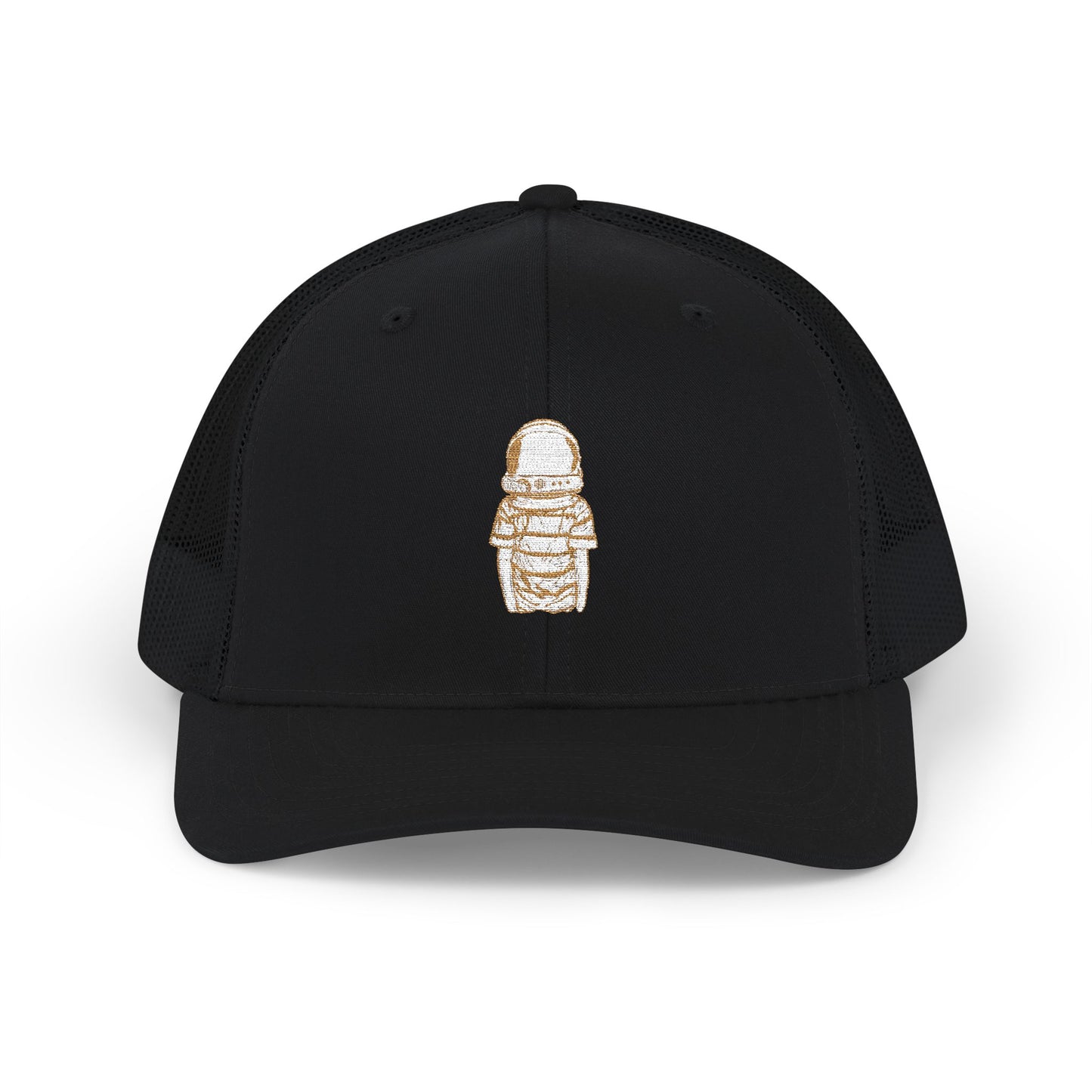 Star Boy Embroidered Snapback Trucker Cap - Vintage Astronaut Design