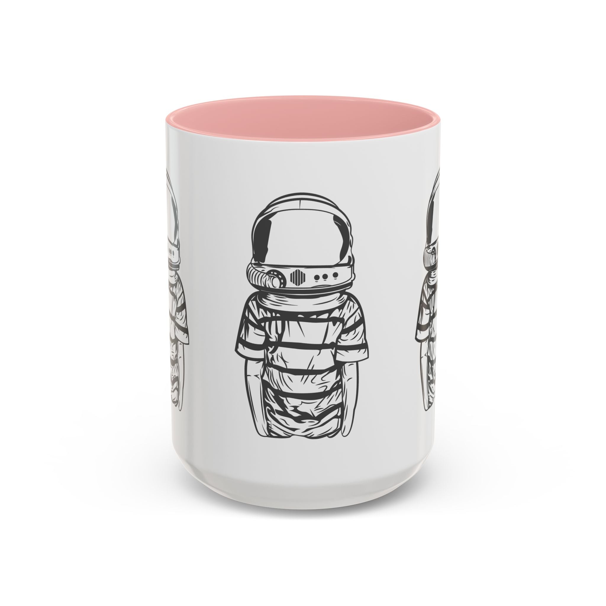 Astronaut Kid Accent Coffee Mug — Cute Space Helmet Illustration