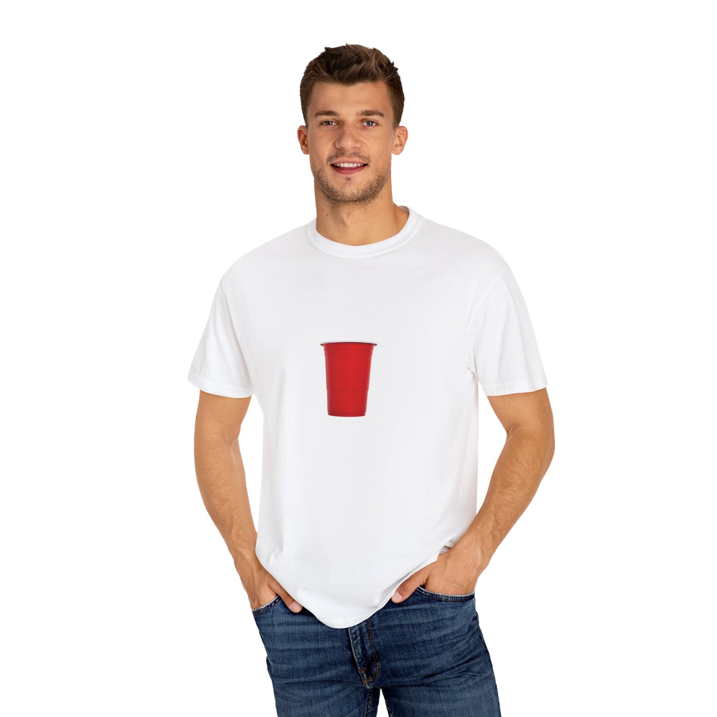 Red Cup Unisex Garment-Dyed T-shirt