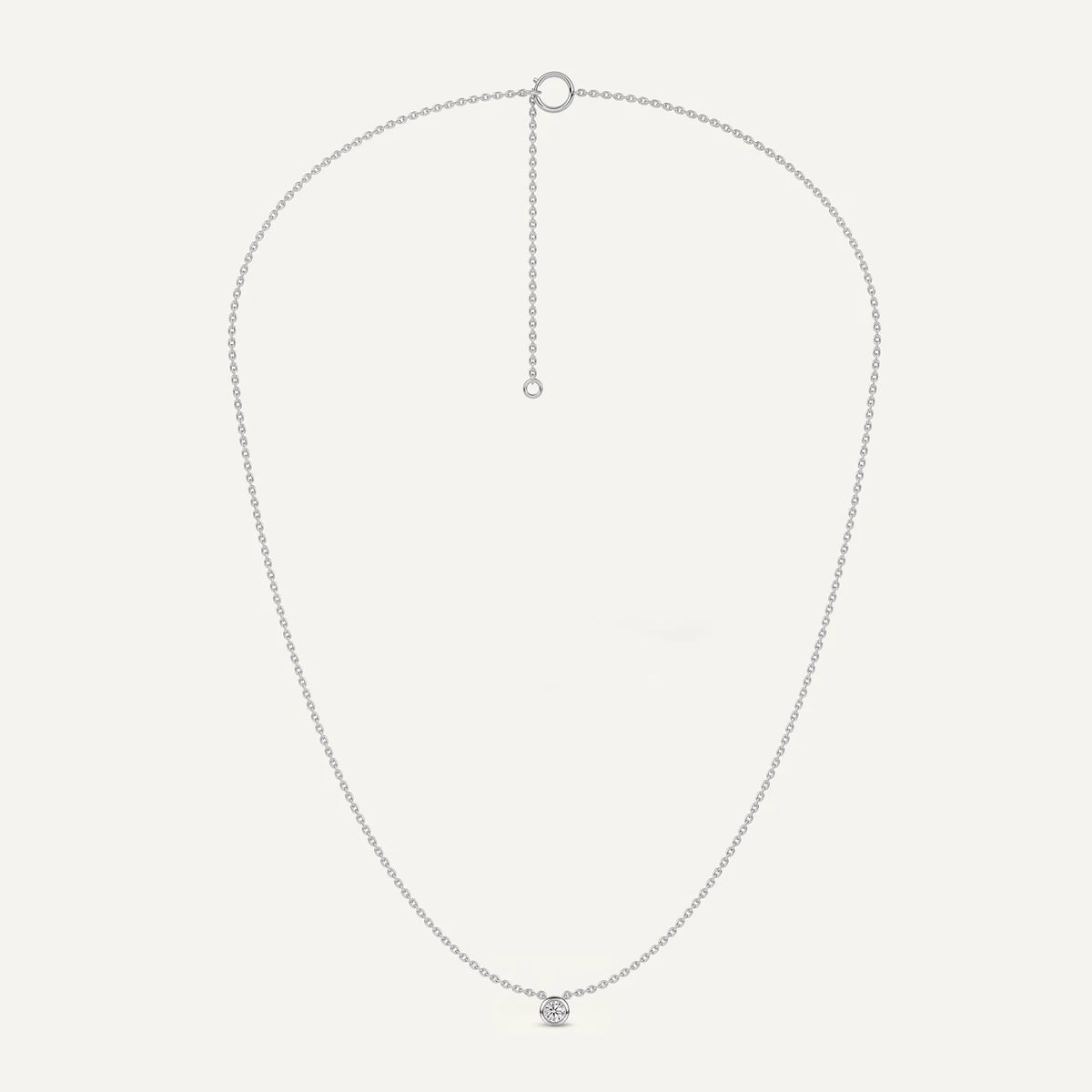 Lab Grown Diamond Bezel Prong Pendant