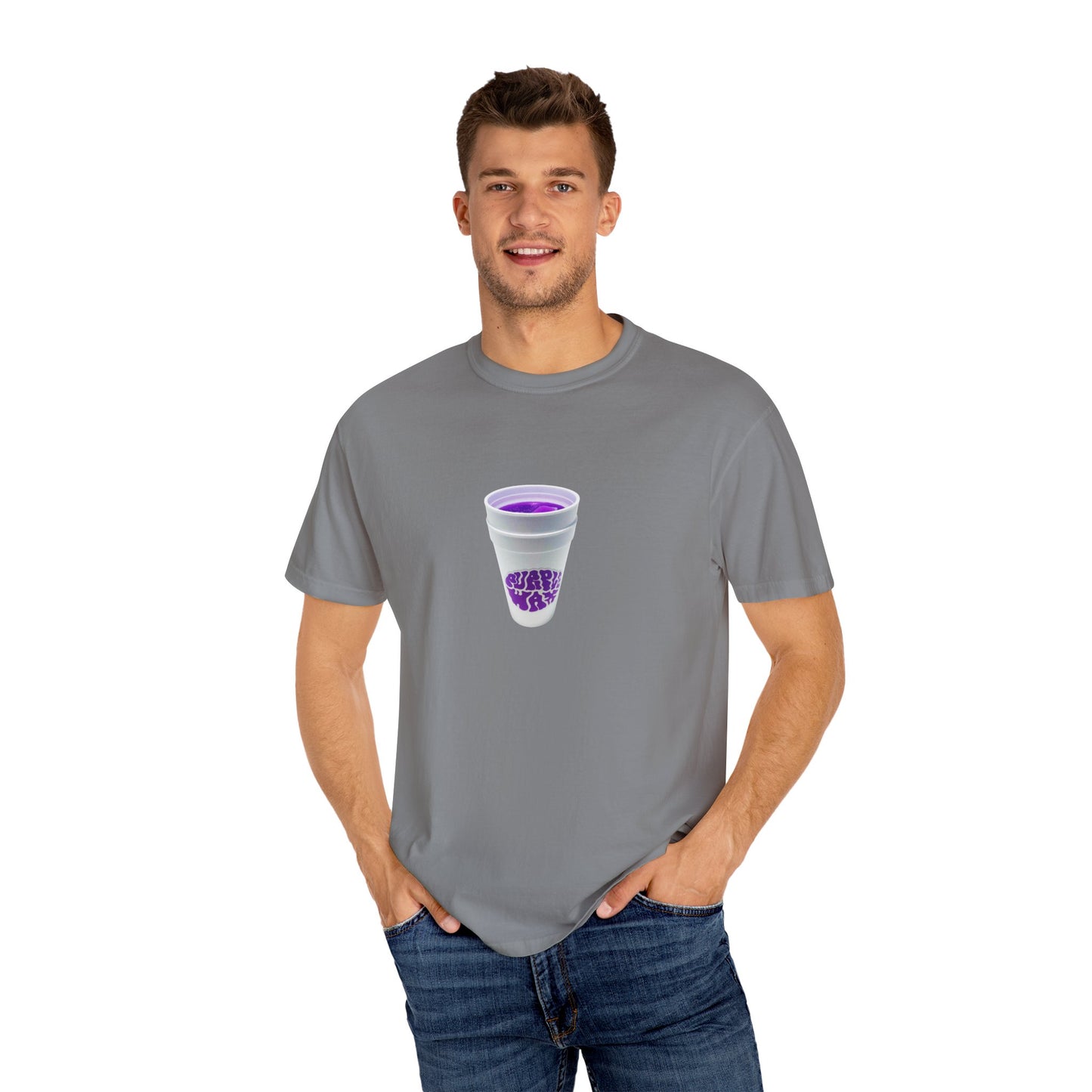 Purple Cup Unisex Garment-Dyed T-shirt