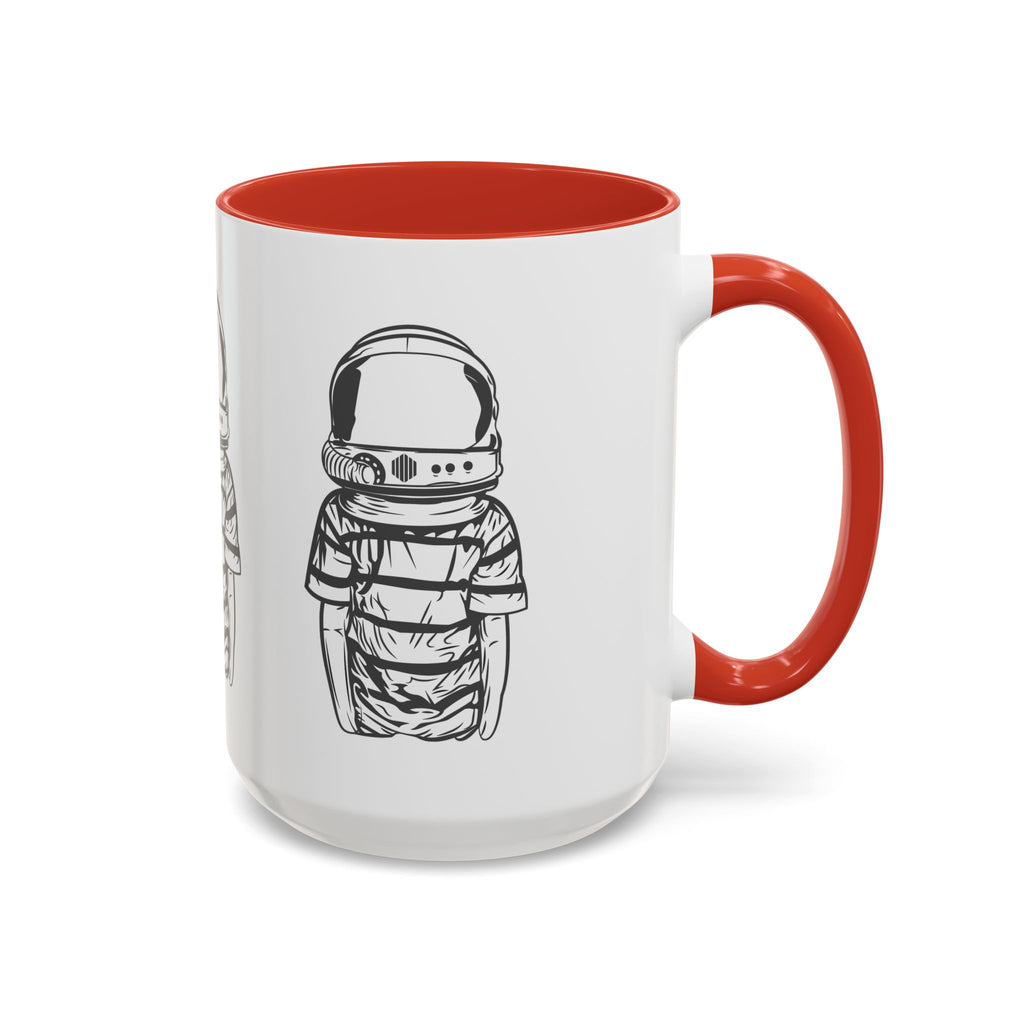 Astronaut Kid Accent Coffee Mug — Cute Space Helmet Illustration