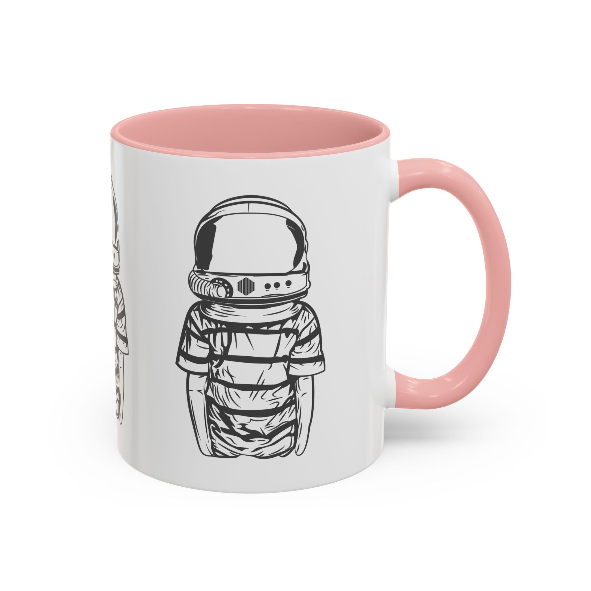 Astronaut Kid Accent Coffee Mug — Cute Space Helmet Illustration