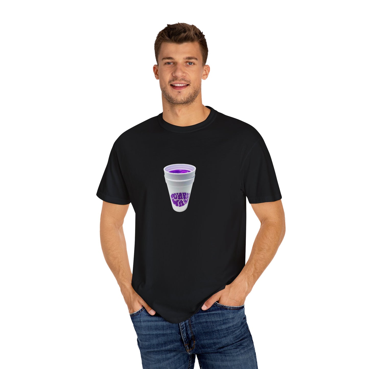 Purple Cup Unisex Garment-Dyed T-shirt