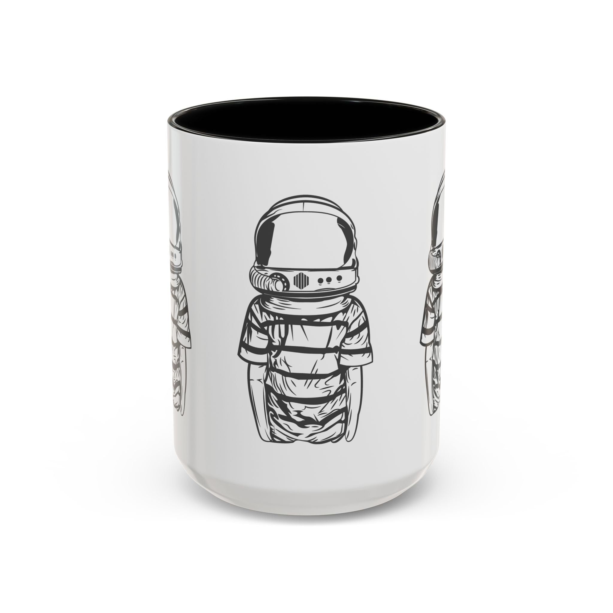 Astronaut Kid Accent Coffee Mug — Cute Space Helmet Illustration
