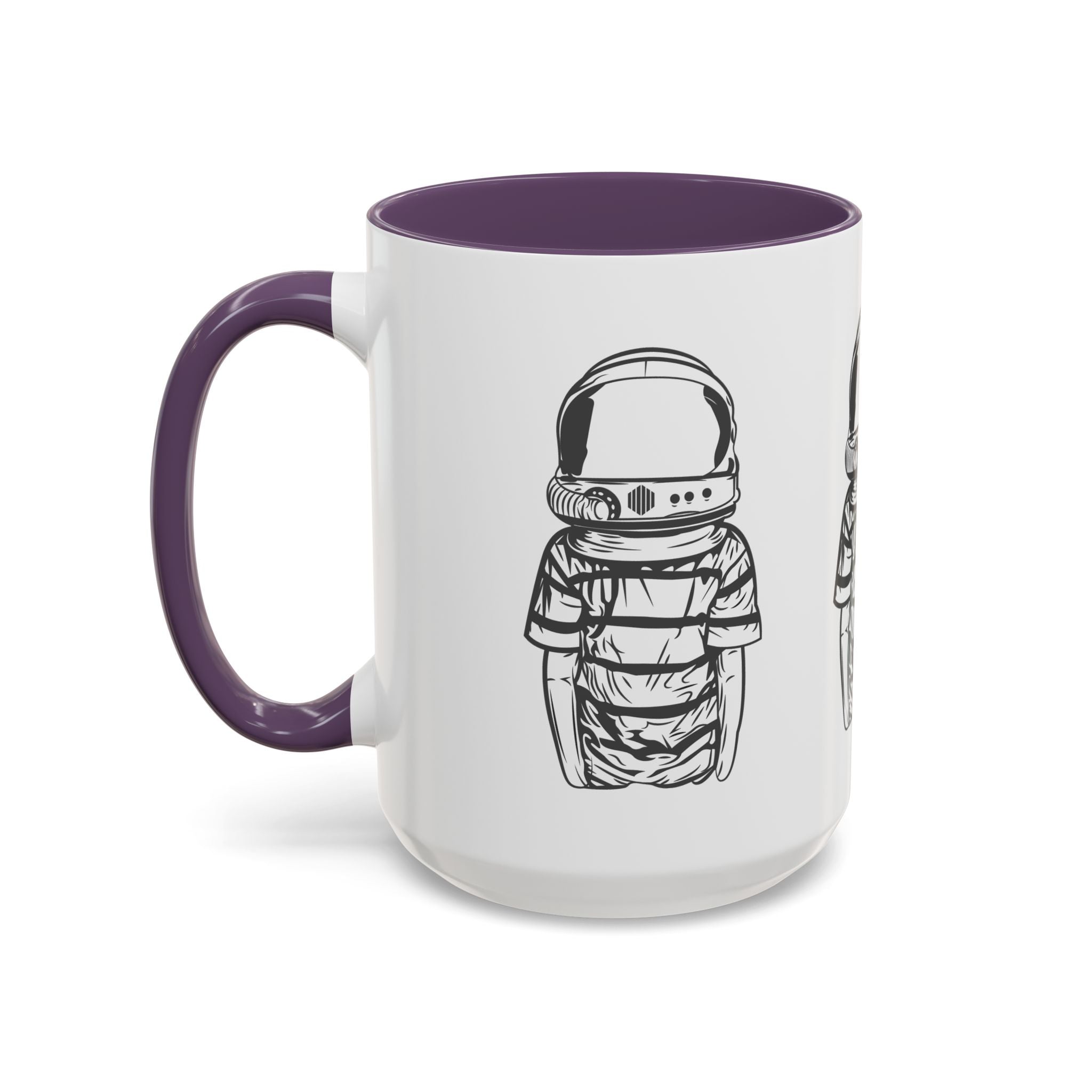 Astronaut Kid Accent Coffee Mug — Cute Space Helmet Illustration
