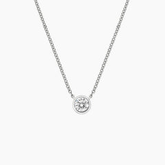 Lab Grown Diamond Bezel Prong Pendant