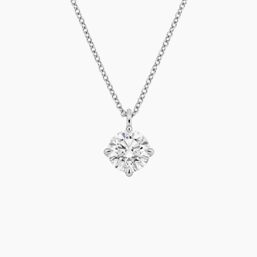 Lab Grown Diamond 4 Prong Pendant